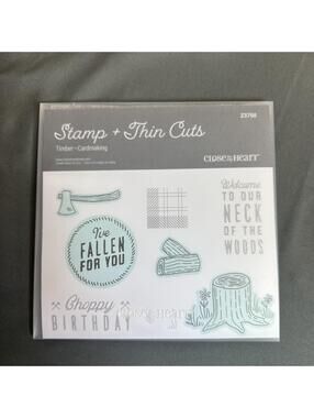 Close To My Heart Z3750 Timber- Card Making Acrylic Stamp and Thin Cut Set